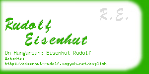 rudolf eisenhut business card